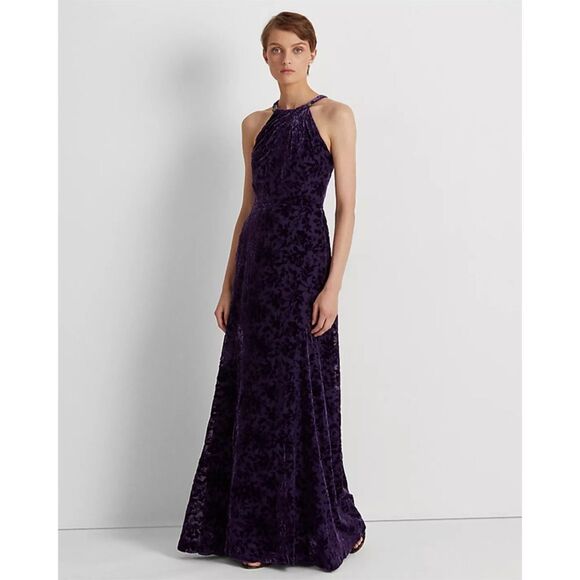 Ralph Lauren Purple Maxi Dress - Picture 1 of 9